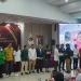 KPU mengumumkan 17 partai politik yang dinyatakan lolos sebagai peserta Pemilu 2024, Rabu (14/12/2022). (Liputan6.com/ Nanda Perdana Putra)