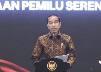 Foto: Presiden Jokowi di acara Konsolidasi Bawaslu (dok. YouTube Bawaslu)