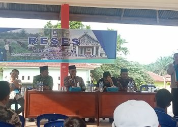 Reses Anggota DPRD Kabupaten Muaro Jambi Aidi Hatta di Desa Trimulya Jaya (dok. Salimbai.id/Deni)