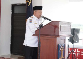 Gubernur Jambi, Al Haris, saat memberikan kata sambutan dalam acara deklarasi Lapas Besinar di Lapas Perempuan Kelas IIB Bukit Baling, Kabupaten Muarojambi, Rabu (1/2/2023). [Foto Diskominfo Provinsi Jambi/Harun]