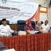 Timsel KPU 7 Kabupaten saat menggelar konferensi pers di KPU Provinsi Jambi, Selasa (7/3)