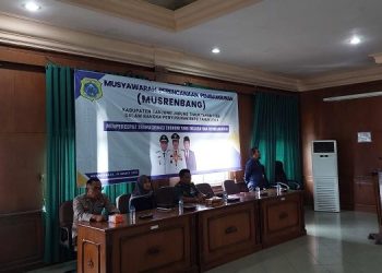 Pelaksanaan Musrembang Penyusunan RKPD Tahun 2023 di Aula Kantor Bupati Tanjab Timur, Rabu (15/03/2023). (Dok. Frds)