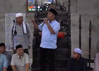 Bupati Hadiri Safari Ramadhan di Kecamatan Rantau Rasau, Senin (3/4/23). (Dok. Diskominfo)