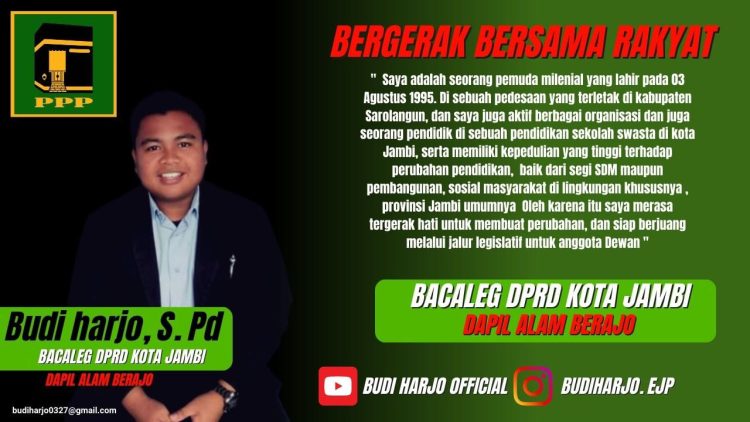 Budi Harjo saat menyatakan maju di partai PPP (dok. Badrun)