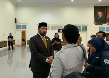 Waka DPRD Provinsi Jambi, Pinto Jayanegara saat diwawancarai di Gedung DPRD, Kamis (10/08/2023). (Dok. BITNews.id/Reza)