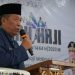 Wagub Sani saat penyambutan kepulangan Jemaah Haji asal Provinsi Jambi kloter BTH 23 di Asrama Haji Jambi, Senin (24/7/2023). (Foto: Diskominfo/Novriansyah)