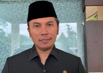 Edi Purwanto saat diwawancarai usai mendampingi kunker Kasad Jenderal TNI, Dudung Abdurachman, di jambi Kamis (7/9). (Dok.Hendra)