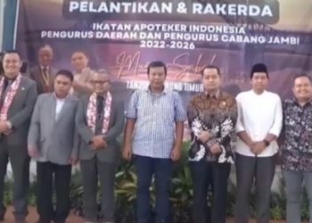 Ketua DPRD Tanjab Timur Hadiri Pelantikan dan Rakerda IAI Cabang Jambi 2022 – 2026 di Gedung PKK Kabupaten Tanjung Jabung Timur, Sabtu (3/6/23). (Dok. Rz)