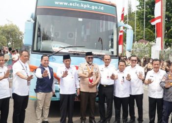 Roadshow rombongan KPK RI di Bumi Sepucuk Jambi Sembilan Lurah dalam rangka Roadshow Bus KPK tahun 2023 di Provinsi Jambi, Rabu (06/09/2023). (Foto : Harun -Kominfo)