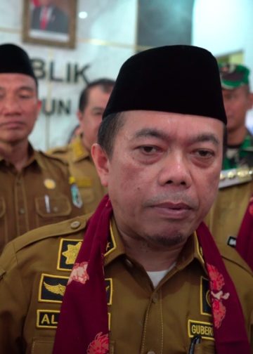 Gubernur Al Haris saat diwawancarai (Dok. Kominfo)