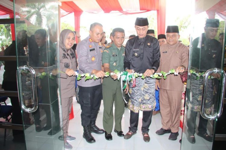 Peresmian Renovasi Gedung Polsek Jaluko di Mako Polsek Jaluko, Kecamatan Jaluko pada Kamis (04/01/2024). (Dok, Arian)