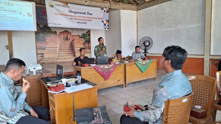 Pembentukan Komunitas Digital Desa Program Desa Cerdas di Desa Parit Kecamatan Sungai Gelam (dok. Dn/Salimbai.id)