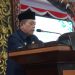 Gubernur Al Haris memberikan penjelasan kepada Dewan atas LKPJ untuk satu tahun 2023 di Ruang Rapat Paripurna DPRD Provinsi Jambi, Kamis (25/04/2024). (Foto: Diskominfo/Novriansah)