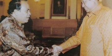 Dr.H. Kemas Arsyad Somad saat bersama Susilo Bambang Yodhoyono (foto:ist)